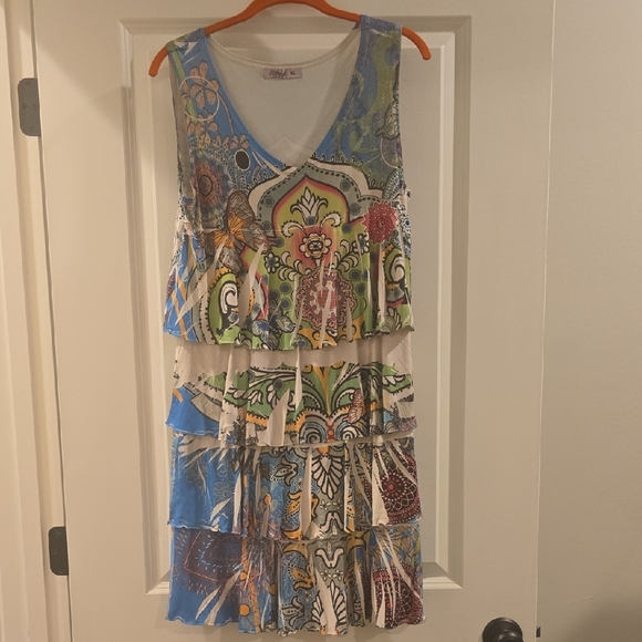 Desigual Vibrant Patterned Mini Dress - Picture 1 of 1